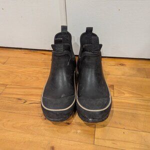 WindRiver Black Ankle Rain Boots Size 9